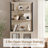  Home Office Furniture Set: 59" Executive Desk With Charging Station And Storage Cabinet, Two 72" Tall Bookcase With 3 Tiers And 4 Cabinets, Modern Computer Desk And Shelf For Work Study-369756383