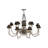 Krall 12 - Light Fabric Dimmable Classic / Traditional Chandelier