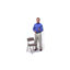 Curved Triple Braced & Double Hinged Upholstered Metal Folding Chair-812580633