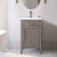 Meuble-lavabo simple 20 po avec comptoir en céramique Sebastiano-111465360