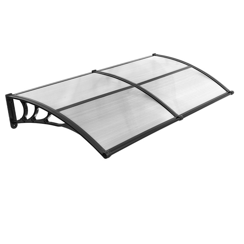 Awnings for Door Entrance, 38 x 78 in, Exterior Front Door Window Awnings with Drainage & ABS Bracket, Rain Snow Sun Protection, Overhang Polycarbonate Door Canopy for Porch Patio, Clear