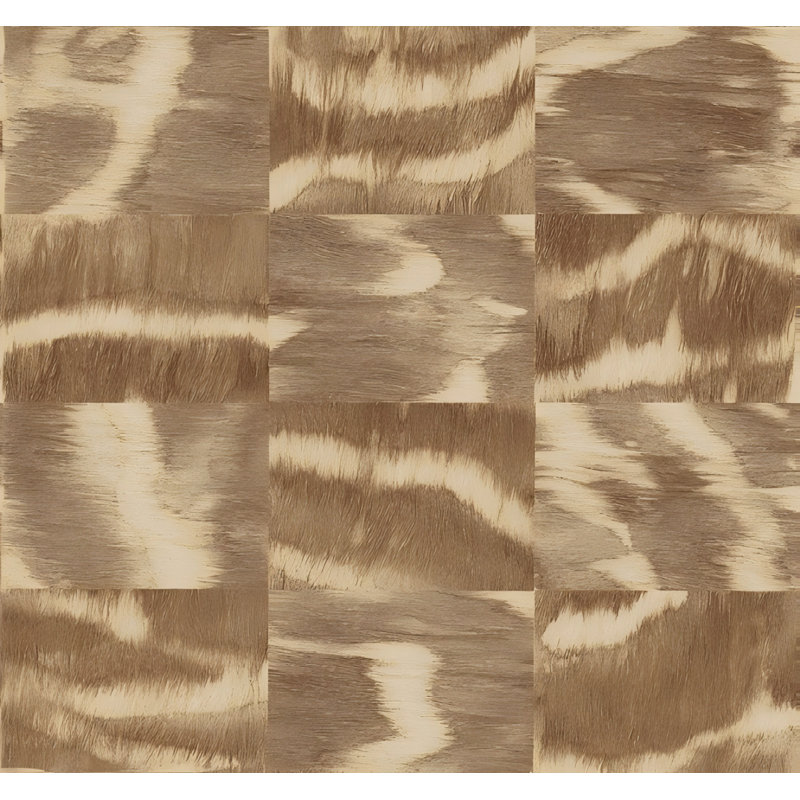 Fur Print Ikat Wallpaper Roll