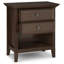 Amherst - Table de chevet - Brun naturel vieilli-403893511