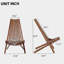 Chaise pliante en bois