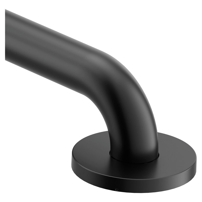 Concealed Screw Grab Bar, 24" W, Matte Black
