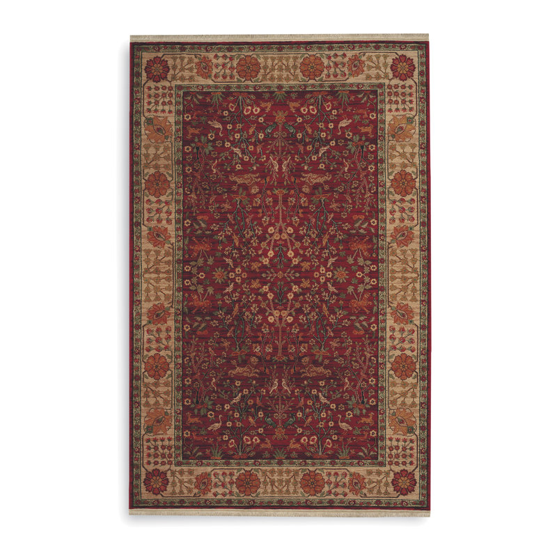 Antique Legends Wool Oriental Rug, Rectangle 5'9" x 9'