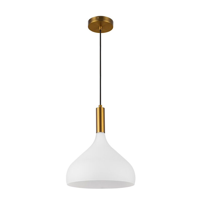 Luminaire suspendu 1 lumière Koujirou, Laiton vieilli