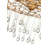 Laguna 4-Light Modern Chandelier with Glass Water Droplets by Lisa McDennon