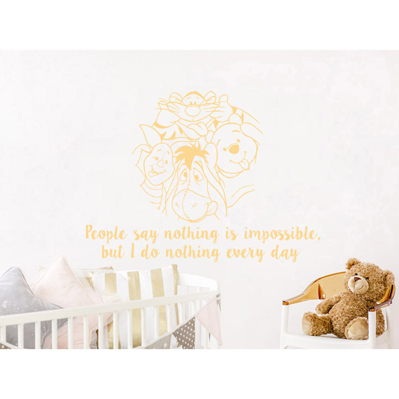 Décalcomanie murale winnie classic the pooh, Crème