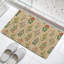 Tapis de sol beige à motif floral 24 po x 36 po pour le jardin intérieur et extérieur
