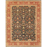 Canvello Turkish Ferehan Hand-Knotted Lamb's Wool Area Rug- 9'1" X 12'2"