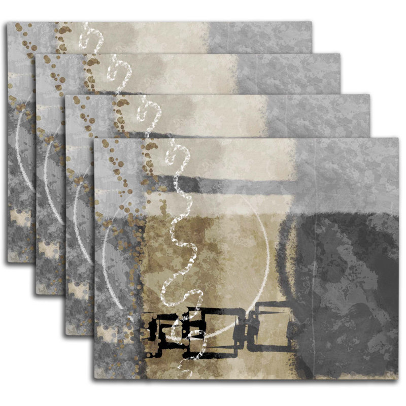 Napperon abstrait en polyester Mifley