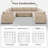 130“large U Shaped Upholstered Sofa For Living Room, Office, Bedroom, Modern Sectional Couch Sofa, Comfy Cloud Couch-341636136