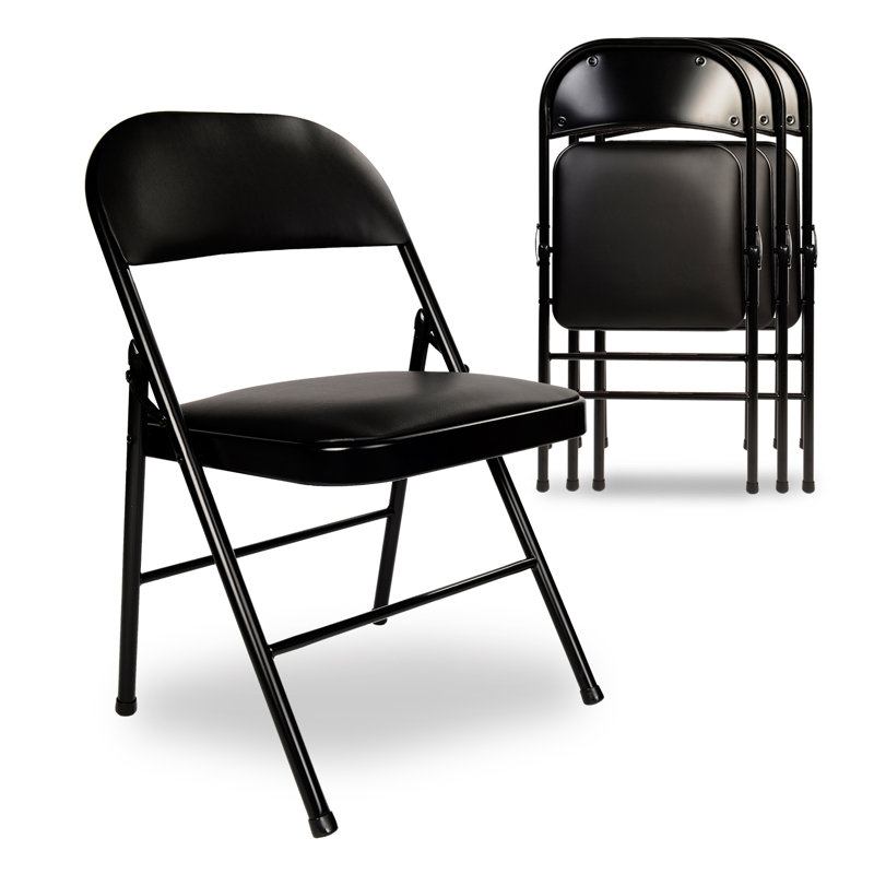 Table de poker moderne à 4 joueurs de style industriel avec chaises