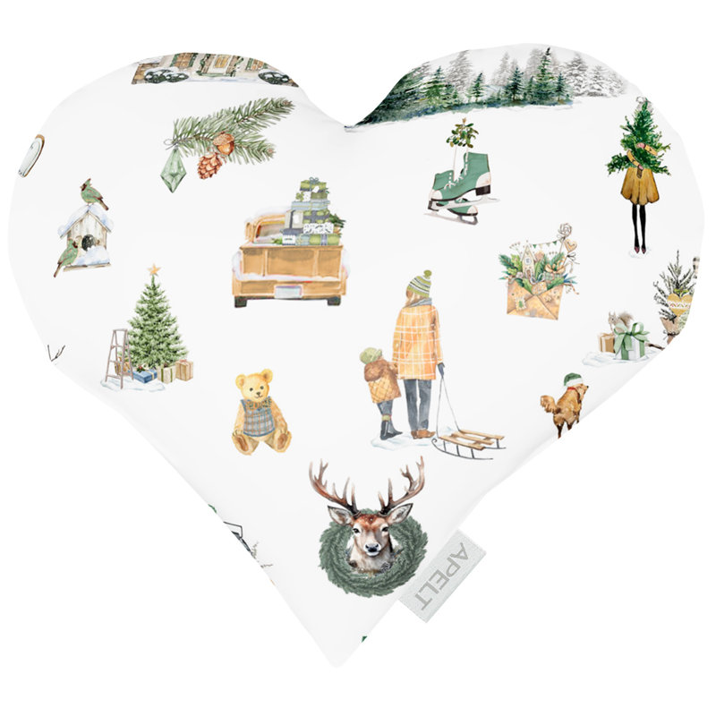 Winterwelt Cushion, Beige, Rectangular, 30cm x 32cm