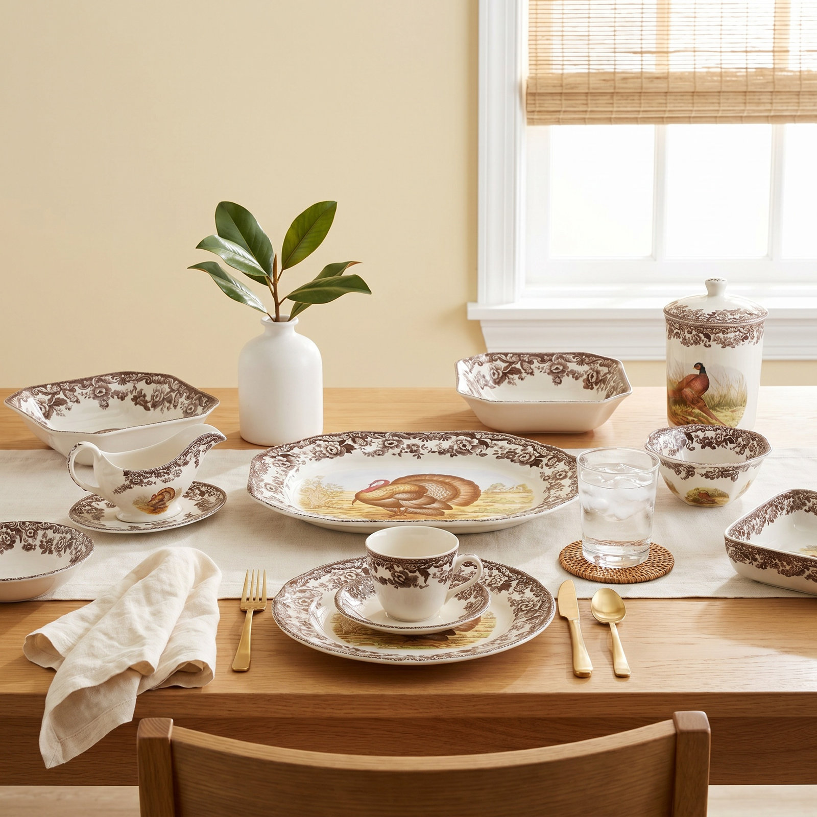 Spode Woodland Turkey Luncheon Plate