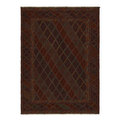 One-of-a-Kind Rectangle 6’9” X 8’11” No Wool Area Rug in Red