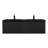 Alma 71" Chrome Bathroom black Sink