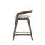 Tabouret de comptoir rembourré en bois Gurnaik-107848127-107848128