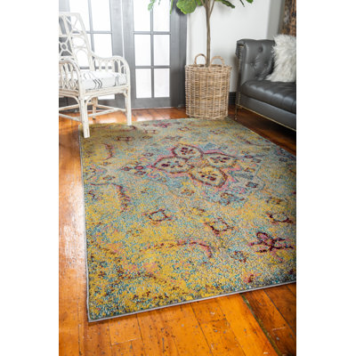Jahanna Washable Abstract Indoor Rug