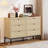 Boho Natural Rattan 6 - Drawer Dresser