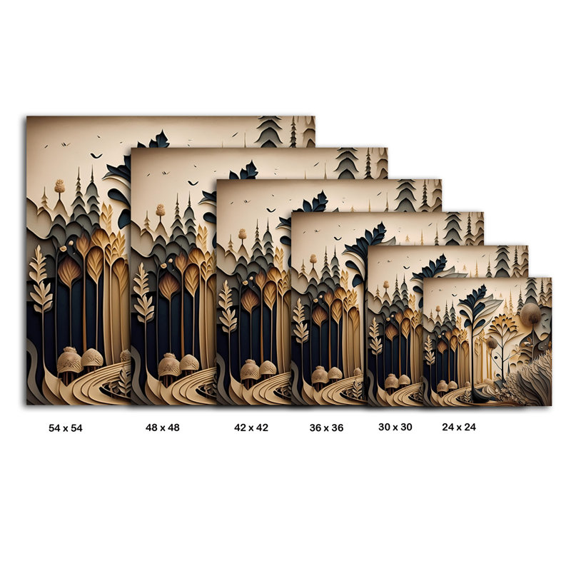 Woodland Serenade, 30" H x 30" W
