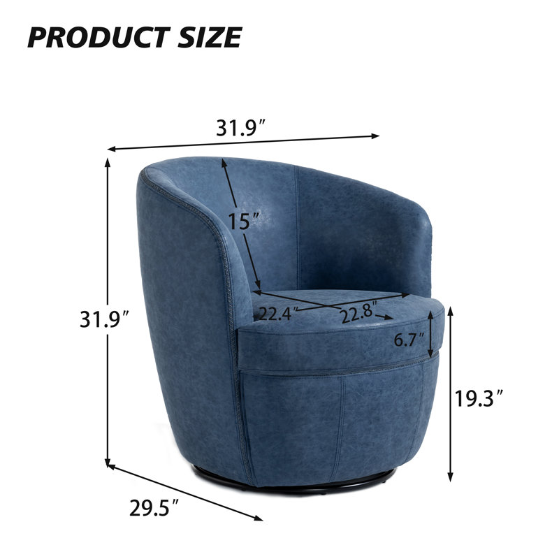 Fauteuil d'appoint Aunna, Marine