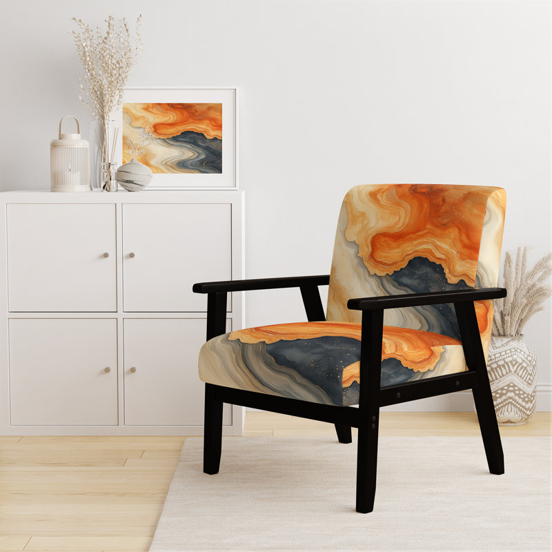 Chaise d'appoint Abstract, Black Square Arms