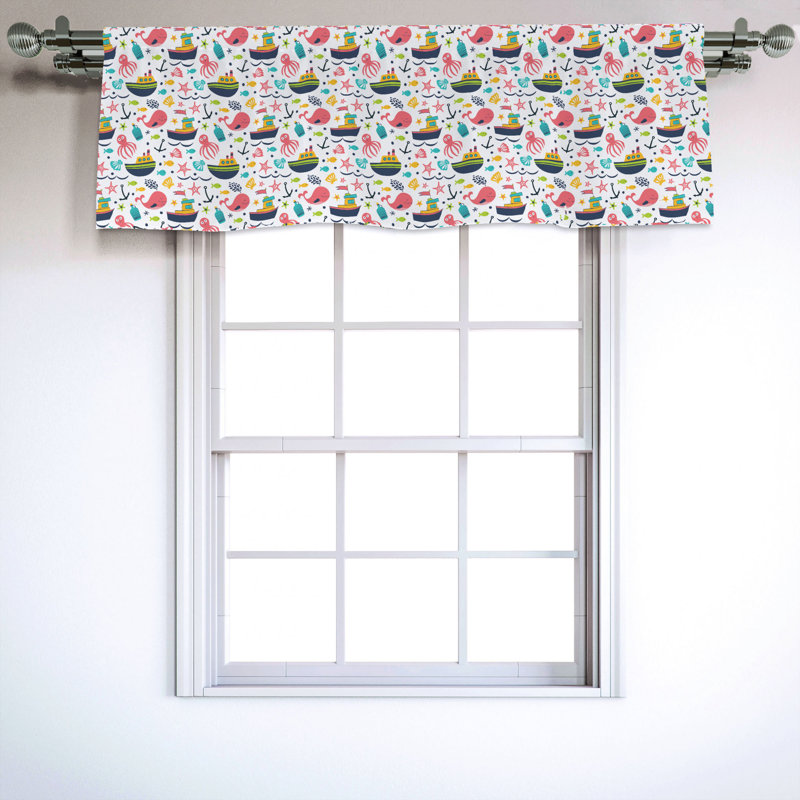 Sateen Ruffled Window Valance