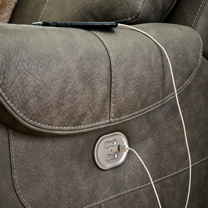 Orwin 74'' Faux Leather Power Reclining Loveseat