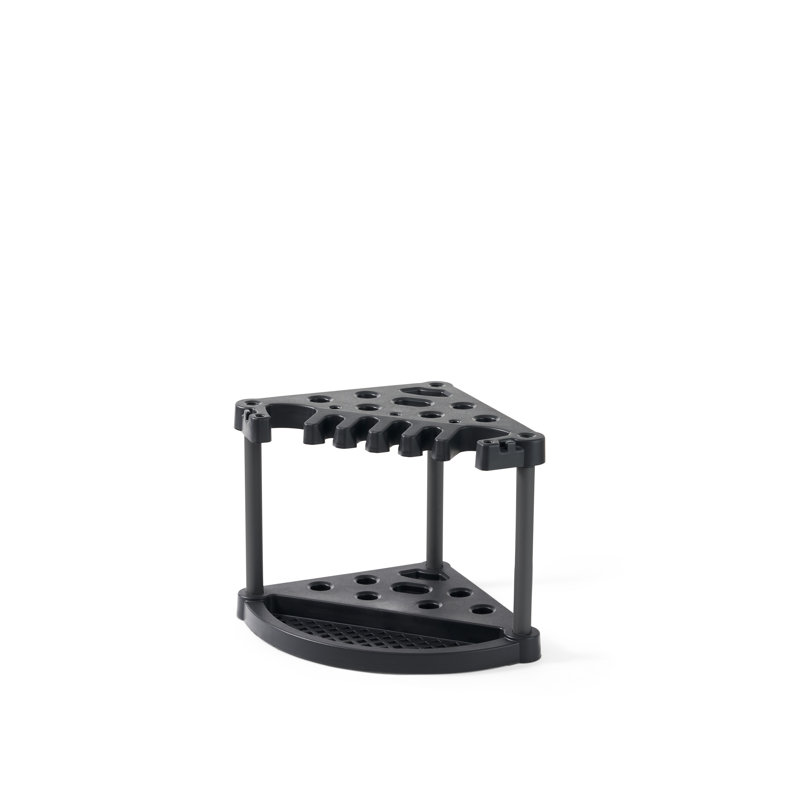 Keter Compact Durable Resin Garage and Shed Corner Tool Rack and Organizer, Easy to Assemble and Holds Garden Tools and Accessories