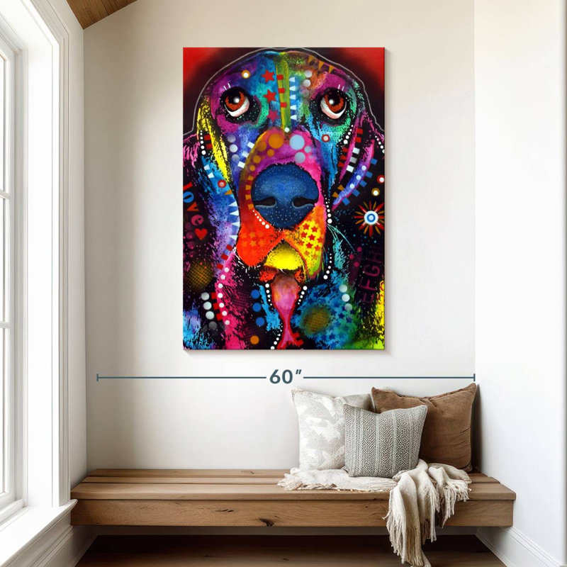 Brampt Basset I, 48" H x 32" W
