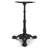 H27.95 Cast Iron Table Base With 3 Tiger Claw Feet, Table Leg Black
