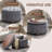 30’’ Wide Upholstered Tufted Round Storage Ottoman-1418676352