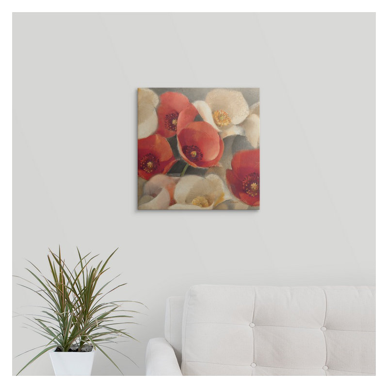 « ii »» albena hristova,, impression Poppies Bloom, H 35 po x l 35 po x P 1,5 po, Toile