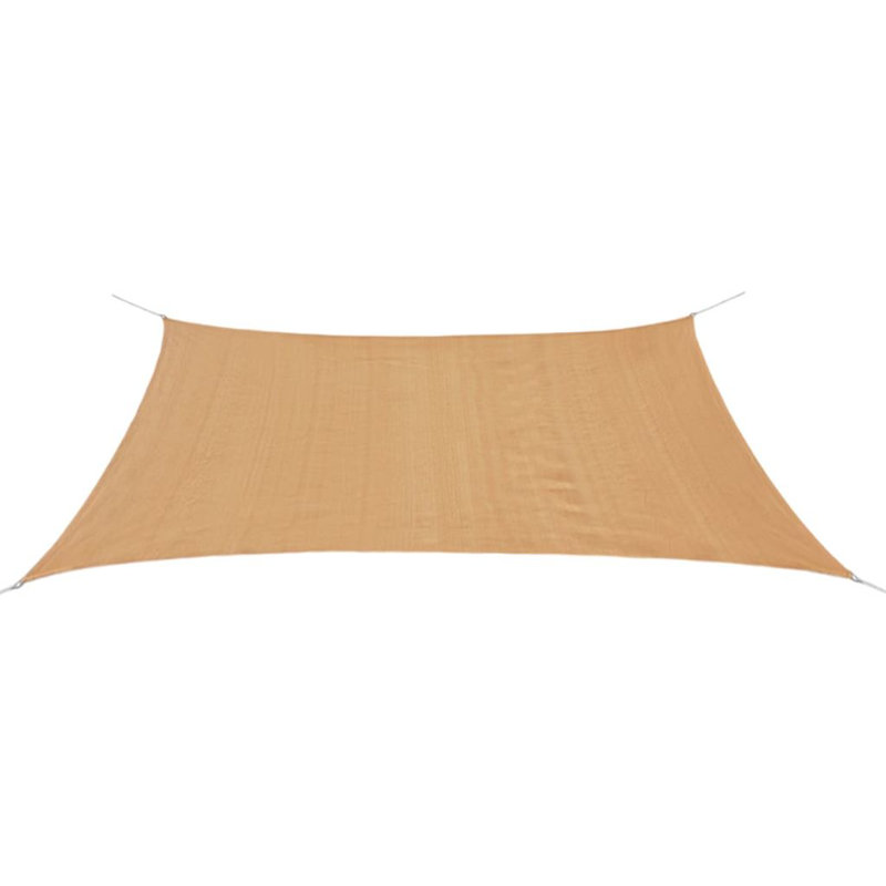 Sofren 6'6" x 13'1" Rectangle Shade Sail, Cream