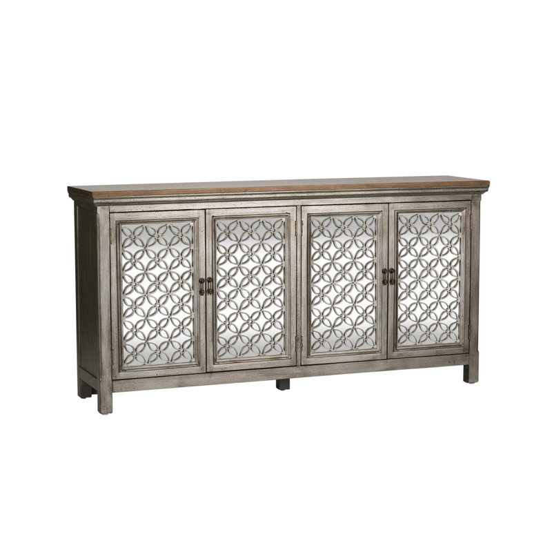 Della Accent Cabinet, Brown, 36.5" H x 72" W x 17" D
