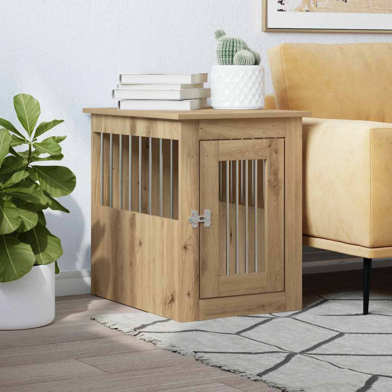 Pet Crate, Artisan Oak, 59cm H x 45cm W x 62cm D