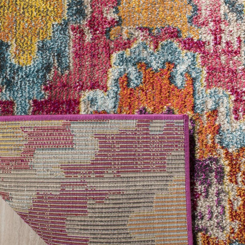 Martucci Geometric Area Rug, Square 201 cm