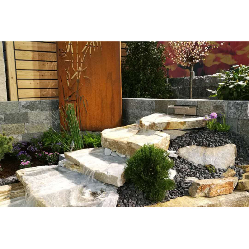 Florian Stainless Steel Weather Resistant Wall Base Fountain, 8cm H x 30cm W x 17cm D