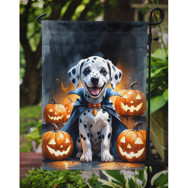 Drapeau de jardin chiot Halloween, Dalmatien