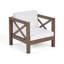 Chaise style Mid-Century moderne, qualité du bois, gris et eau blanche - style élégant avec épingle à cheveux, bois, parka