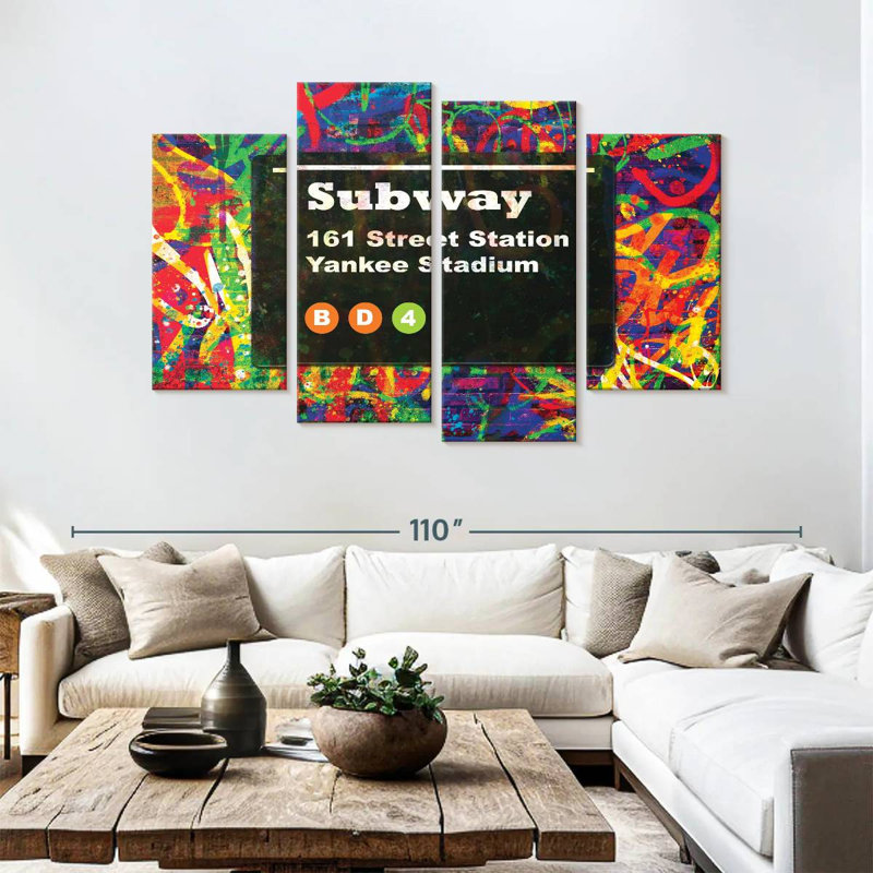 Tergel NYC Yankee Stadium Station, 54" H x 84" W