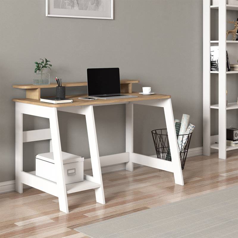 Bureau d'étudiant, Beige / Blanc