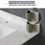 Dessus de meuble-lavabo en marbre, comptoir avec trous de robinet pré-percés, comptoir de salle de bain avec lavabo central encastré rectangulaire et Bianco Carrara Venato