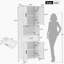 Grande armoire autoportante de 70,9 po de hauteur avec tiroir, 2 armoires, 4 portes à fermeture douce, 2 tablettes réglables, rangement ouvert pour la salle de bain, le salon, la salle de lavage-339586015