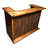 Retro Rectangular Solid Wood Reception Desk-856436394