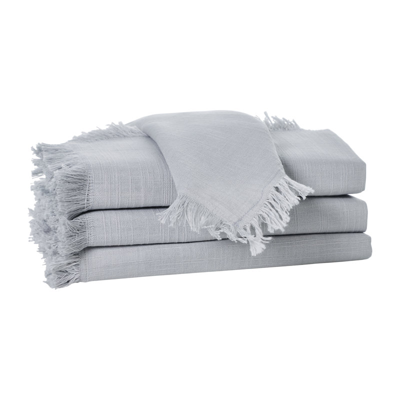 100% Cotton Solid Colour Varied Napkin, Grey