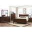 Grand lit en cerisier brun, design traditionnel pour une chambre à coucher confortable avec finition en placage de cerisier-942056798-942056799
