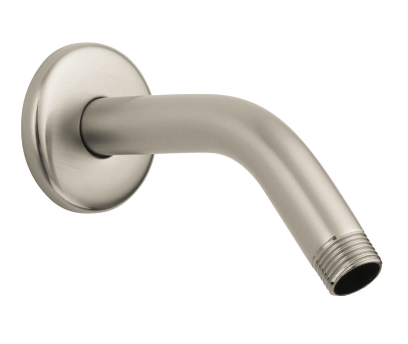 Showerpower 1/2" Shower Arm with Flange, Brushed Nickel